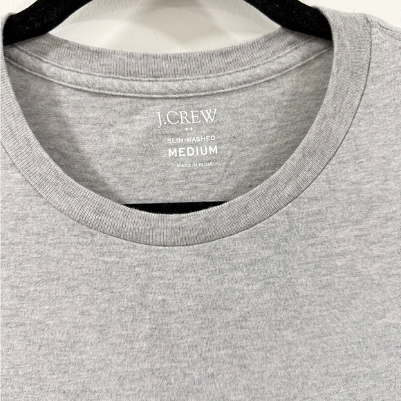 J.Crew Heather Gray Slim Tee M - Picture 2 of 2
